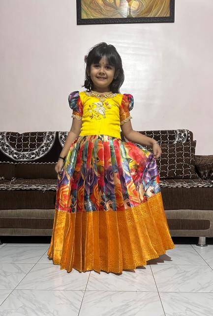 NEW LAUNCING KIDS GOWN silk Kids wear wholesale suppliers